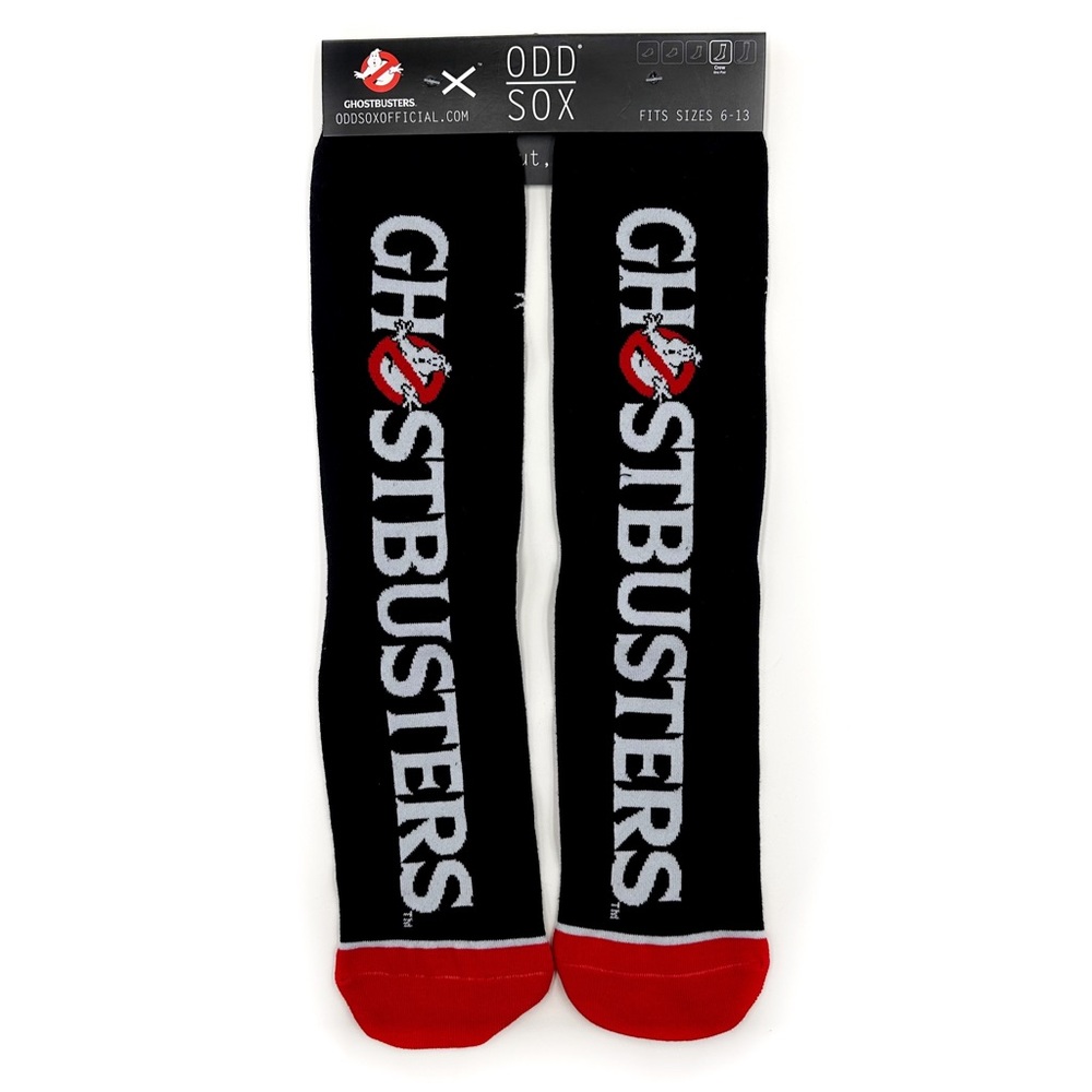 Odd Sox Ghostbusters Crew Socks Mens Womens 80s Movie Film Logo Fun Novelty Gift